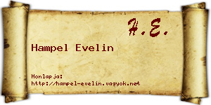 Hampel Evelin névjegykártya